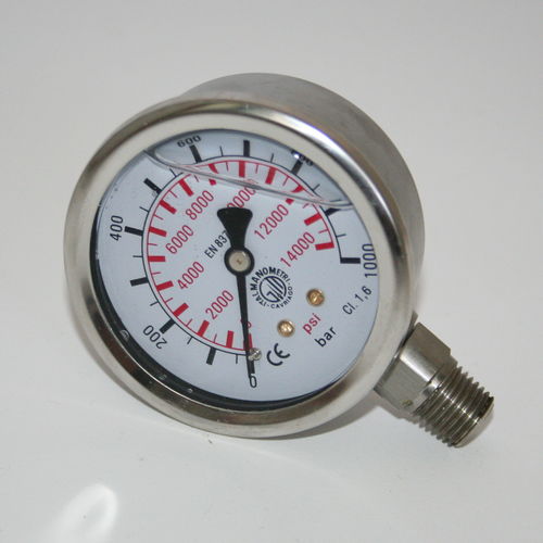 Manomètre différentiel - 455040020 - BELL S.R.L. - analogique / fileté / en acier inoxydable