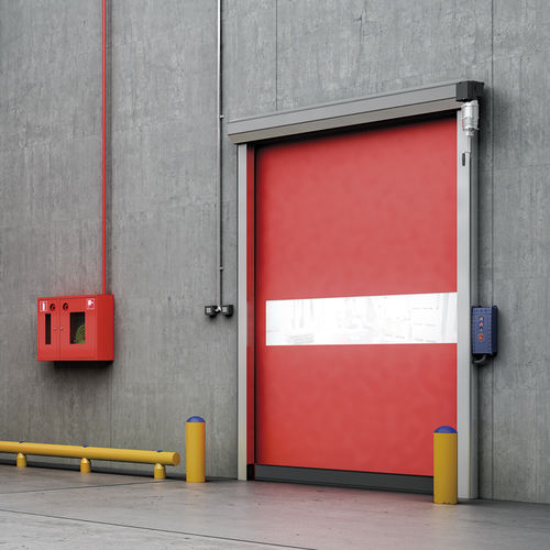 Porte à enroulement - PANELCHOK - en aluminium anodisé / automatique