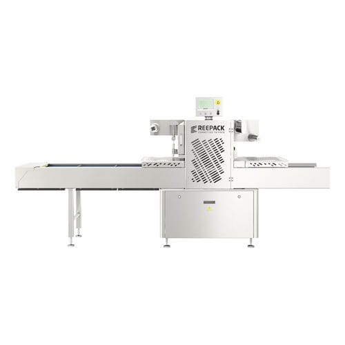 Operculeuse linéaire - REEPRO - Reepack S.r.l. Soc. Unip. - automatique / pour l'industrie agroalimentaire / sous vide