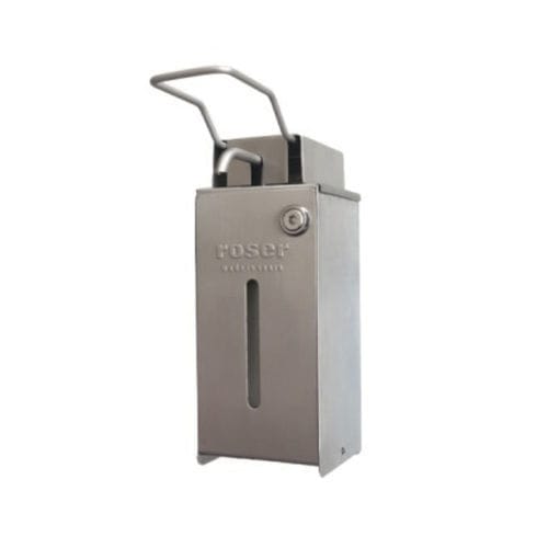 Distributeur de savon - RA00000329 - Roser Construcciones Metalicas S.A. - manuel / en acier inoxydable / mural