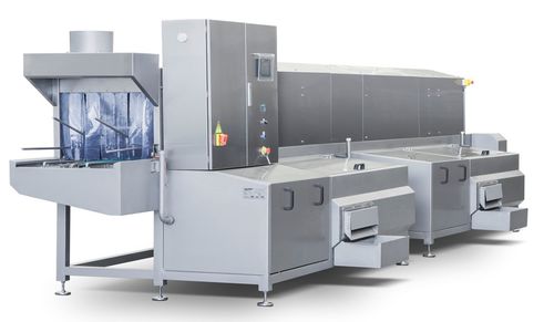 Tunnel de lavage de rinçage - TL Series - Roser Construcciones Metalicas S.A. - pour casiers plastiques / compact / automatique