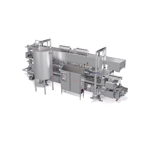 Friteuse industrielle en continu - SFE, SFT - Schomaker Convenience Technik GmbH - de légumes / à viande / pour poisson