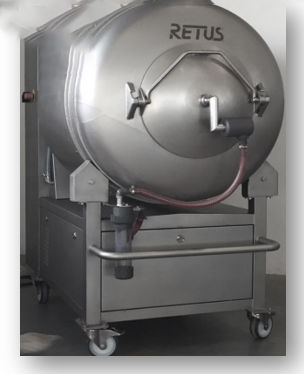 Tambour de macération sous vide - RVMT-400-K - DORIT by Retus, Erwin Suter AG, Maschinenfabrik Retus - avec système de refroidissement