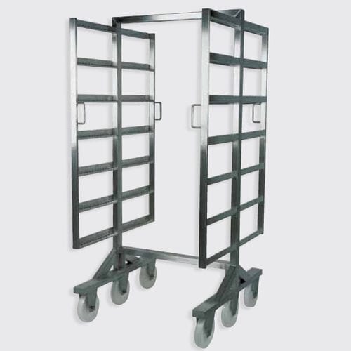 Chariot de transport - 100, 110 series - Eberhardt GmbH - en acier inoxydable / à roulettes / pour fumoir