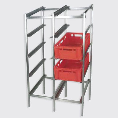 Rayonnage pour entrepôt de stockage - 110.71, 100.72 series - Eberhardt GmbH - pour charges légères / en acier inoxydable