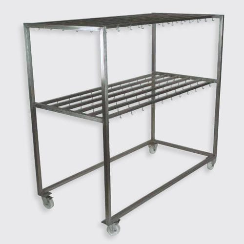 Chariot en acier inoxydable - 100.688, 100.63 series - Eberhardt GmbH - à étagères / pour viande / à roulettes
