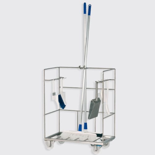 Chariot de transport - 277.20 series - Eberhardt GmbH - de nettoyage / en acier inoxydable / 1 niveau