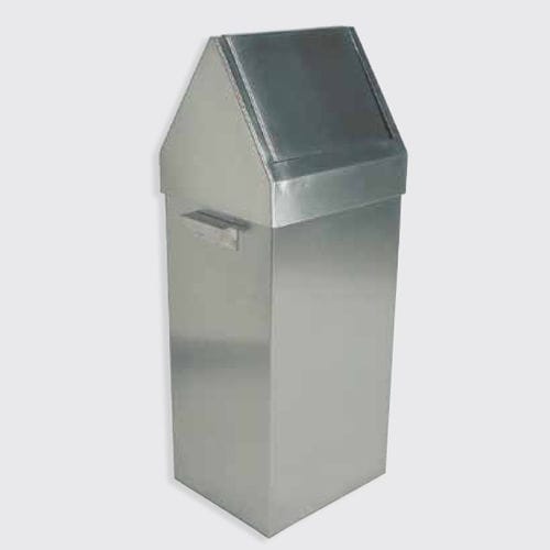 Poubelle en acier inoxydable - 100.700 series - Eberhardt GmbH - pour déchets industriels / de déchets organiques / avec couvercle