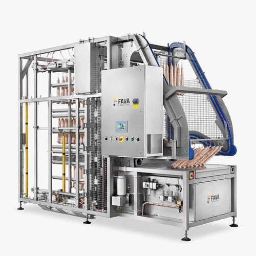 Système de chargement et déchargement de manutention - Fava Giorgio Axel s.r.l. - pour produits alimentaires / pour salami / automatique