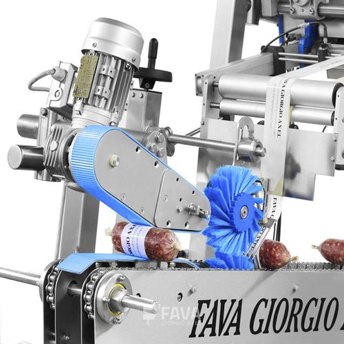 Système d'étiquetage automatique - ETIFLEX - Fava Giorgio Axel s.r.l. - pour salami / wrap-around / pour l'industrie agroalimentaire