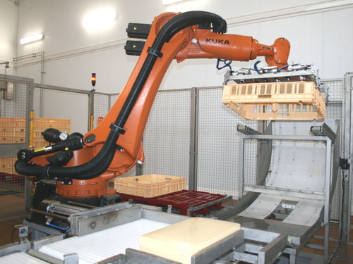 Palettiseur et dépalettiseur robotisé - FIBOSA - de fromage / pour carton / de caisse