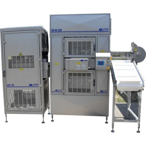 Cutter à viande industriel - TME-ML1000 - INDUSTRIES FAC SL - vertical / avec tapis d'amenage