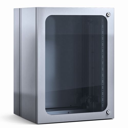 Boîtier rack 19" - EKR - Irinox S.p.A. - rectangulaire / en inox / avec porte transparente