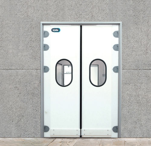 Porte battante - V15 - KIDE S.COOP - en acier inoxydable / en polyéthylène / industrielle