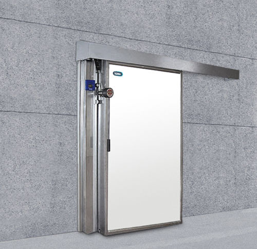 Porte coulissante - MF7 - KIDE S.COOP - en acier inoxydable / pour entrepôt frigorifique / coupe-feu