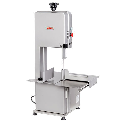 Scie à os industrielle - BC-2200 - MAINCA - Equipamientos Carnicos S.L. - en acier inoxydable / avec table coulissante