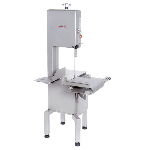 Scie à os industrielle - BC-3200 series - MAINCA - Equipamientos Carnicos S.L. - en acier inoxydable / avec table coulissante