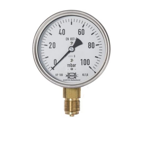 Manomètre analogique - KP 100 series - Heinz Marchel GmbH & Co. KG - fileté / R 1/2 / en acier inoxydable