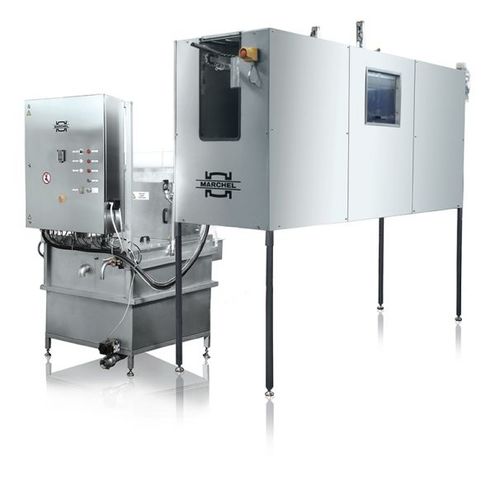 Machine de nettoyage à jet d'eau - Heinz Marchel GmbH & Co. KG - automatique / pour l'industrie agroalimentaire / en inox