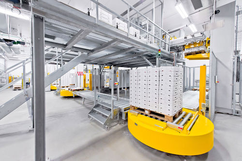 Système de palettisation couche par couche - Maschinenbau Helmers GmbH - à portique / de manutention / articulé