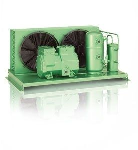 Groupe de condensation semi-hermétique - LH, LD series - BITZER - refroidi par air / pour intérieur