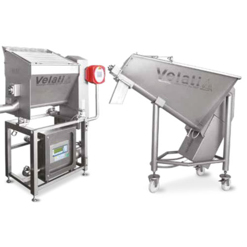 Doseur de poudre - EEDMS - Velati srl - à bande / pour l'industrie agroalimentaire / avec convoyeur à bande