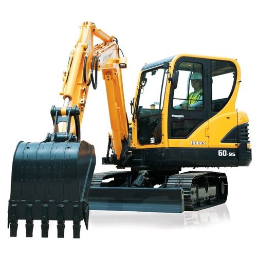 Mini pelle - R60-9S - HYUNDAI HEAVY INDUSTRIES - sur chenilles / Tier 2 / pour chantier de construction