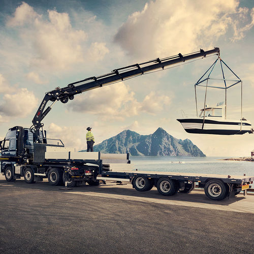 Grue montée sur camion - X-HiPro 6x8 series - Hiab - à flèche / pliable / portuaire