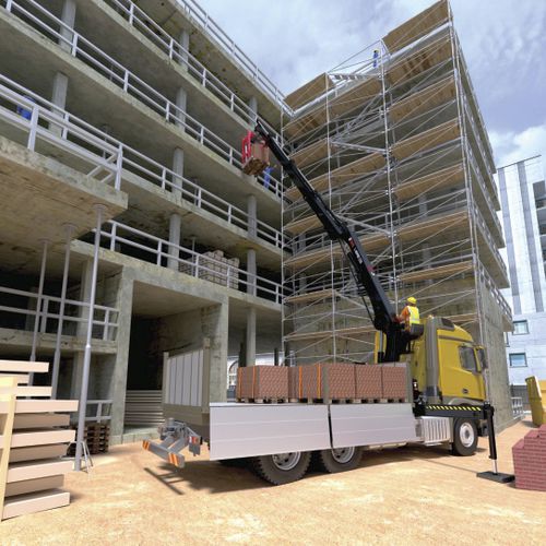 Grue montée sur camion - L-HiPro 235 - Hiab - à flèche / pour chantier / de levage