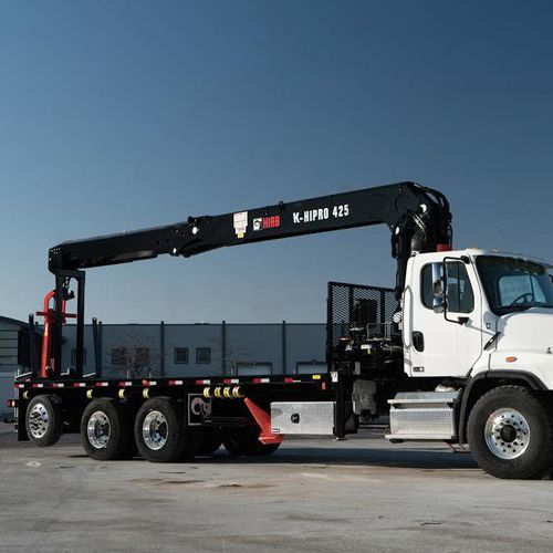Grue montée sur camion - K-HIPRO 425 - Hiab - à flèche / pliable / pour chantier
