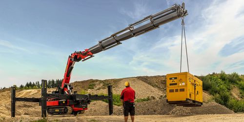 Grue sur chenilles - PCC 115.002 - Palfinger - télescopique / de levage