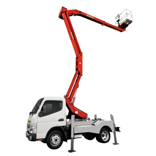 Nacelle télescopique montée sur camion - P 160 A - Palfinger - compacte
