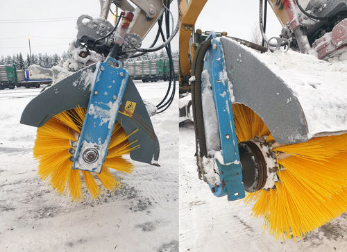 Balayeuse pour pelle hydraulique - Ferrovius - Snowek Trombia - The future of road sweepingwww.snowek.fi - à moteur hydraulique / d'extérieur / de poussières