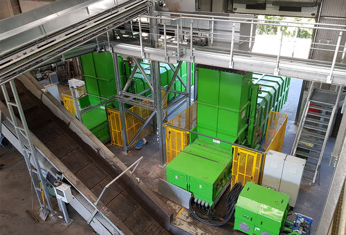 Compacteur de papier - STP series - Werner & Weber GmbH - stationnaire / pour station de transfert