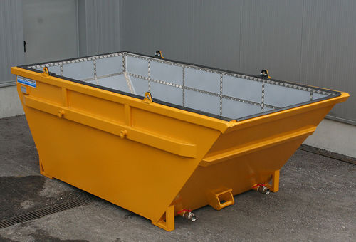 Benne auto-basculante pour déchets - SEM series - Werner & Weber GmbH - de débris / avec roues