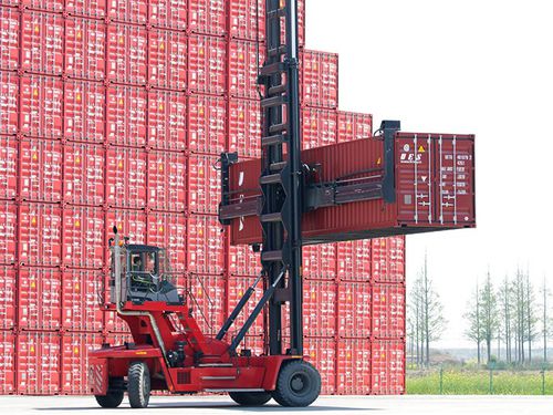 Chariot élévateur à moteur thermique - 8 000 - 9 000 kg | DCT80–90  - Kalmar - à conducteur porté assis / de container vide / de manutention