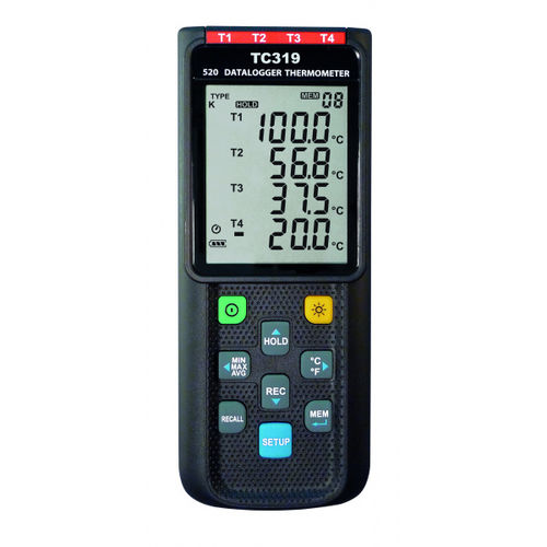 Thermomètre à thermocouple - TC 319 - Dostmann electronic GmbH - avec afficheur LCD / °C / USB