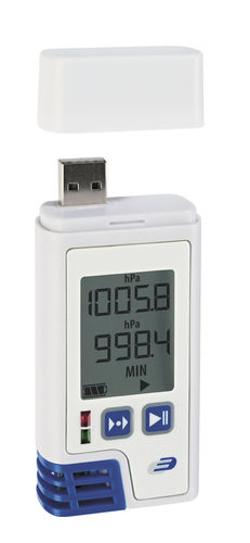 Data logger de température et d'humidité - LOG 220 PDF - Dostmann electronic GmbH - de pression barométrique / USB / avec afficheur LCD