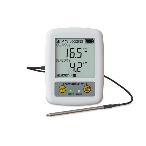 Enregistreur de données de température - ThermaData TD1F - Electronic Temperature Instruments Ltd - USB / WiFi / avec afficheur LCD