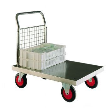 Chariot à plate-forme - SP600 - Fletcher European Containers Ltd - de transport / en acier inoxydable / porte panneau