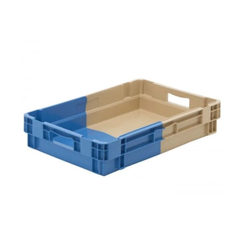 Caisse en HDPE - B6412A  - Mailbox: Stamford Products Ltd - pour applications alimentaires / pour l'industrie de la pêche / gerbable