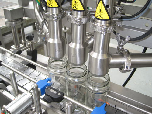Ligne de remplissage automatique - Riggs Auto Pack Ltd - pour bocaux / pour produits alimentaires / de liquides