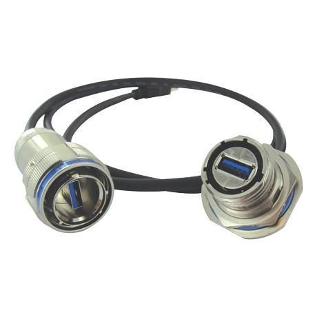 Connecteur de données - USBF TV - AMPHENOL SOCAPEX - USB / circulaire / avec raccord à vis