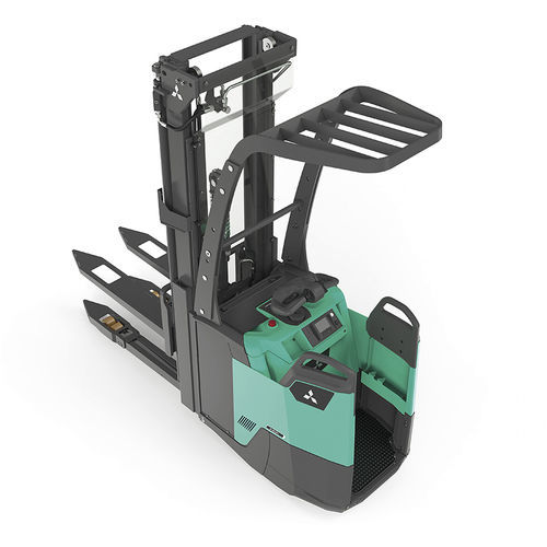Gerbeur sur batterie - SBV/SBF12-16N3(I)(S)(R)(S) Series - Mïtsubishi Forklift Trucks - porté debout / 24 V / pour allée étroite