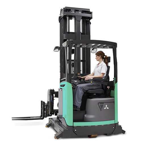 Chariot élévateur à mât rétractable VNA - THD13-15N3 series - Mïtsubishi Forklift Trucks - électrique / à position assise de côté / multidirectionnel