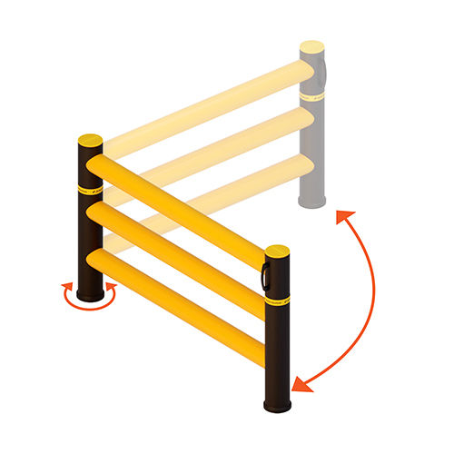 Barrière d'accès - TRAFFIC R3 HD+ - Anter System - de protection / pivotante / flexible