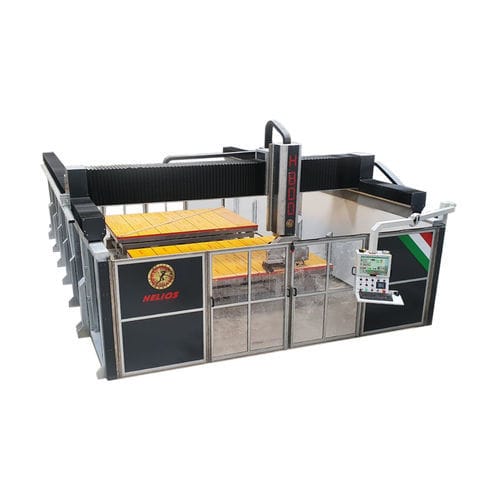 Débiteuse CNC - H series  - HELIOS AUTOMAZIONI SRL - 4 axes / pour pierre / à lame inclinable