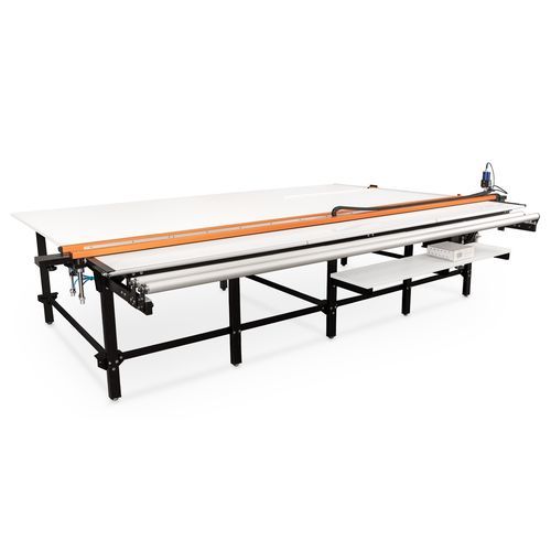 Table de coupe de tissus - RollMaster PRO - SAMEX - à couteau rotatif / de découpe transversale / pour store