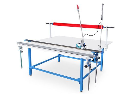 Table de coupe de tissus - FlexiTable Standard SK-200 - SAMEX - à couteau rotatif / pour matières lourdes / avec système de coupe en bout
