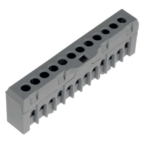 Bloc de jonction à connexion à vis - QBLOK - Cabur - en matière plastique / unipolaire / gris